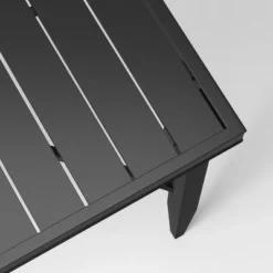 Searsburg Aluminum 6 Person Rectangle Slat Top Patio Dining Table, Outdoor Furniture - Black - Threshold™ -Threshold GUEST 85538e8e 4b99 48fb 8c4d d2d92c84f0fb