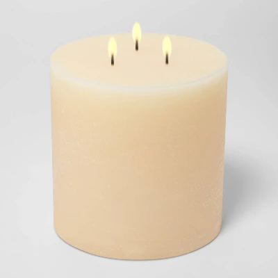 Pillar Vanilla Bean And Amber Candle - Threshold™ 1 Pillar Vanilla Bean And Amber Candle - Threshold™