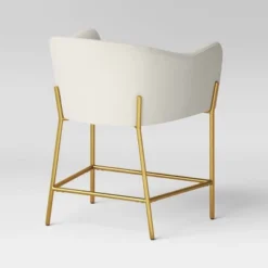 Gladden Barrel Counter Height Stool Cream Boucle/Brass - Opalhouse™ Designed With Jungalow™ -Threshold GUEST 8908b10e 6619 4cc9 8d47 52bf3116fe16