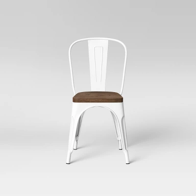 Set Of 2 Carlisle High Back Wood Seat Dining Chair Matte White - Threshold™ 2 Set Of 2 Carlisle High Back Wood Seat Dining Chair Matte White - Threshold™ - Image 2