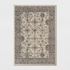 Jewel Boarder Persian Woven Rug Brown - Threshold -Threshold GUEST 8b105cf1 5e95 41fa b515 aeb27af7088f