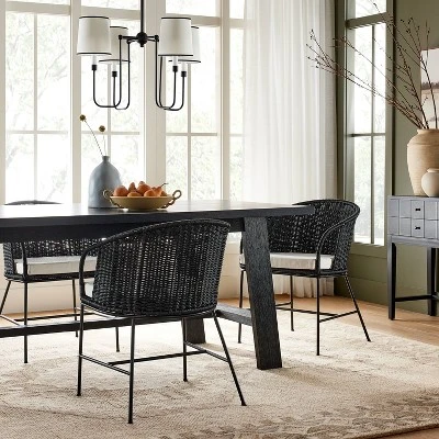 2pc Westcliff Seagrass Dining Chairs - Threshold™ Designed With Studio McGee 1 2pc Westcliff Seagrass Dining Chairs - Threshold™ Designed With Studio McGee