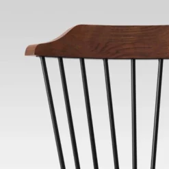 Delway Curved Back Mixed Material Counter Height Barstool Walnut - Threshold™ -Threshold GUEST 8c09173e d099 4df1 a94e ab93418d7e97