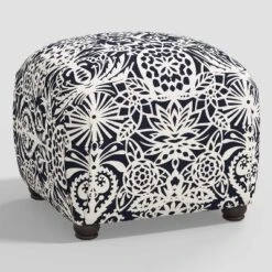 Poppy Ottoman In Damask - Skyline Furniture -Threshold GUEST 8d963cef aa16 4f52 9a0e ff933e94cb9c