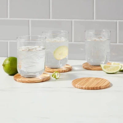 4pk Olivewood Coasters - Threshold™ 1 4pk Olivewood Coasters - Threshold™