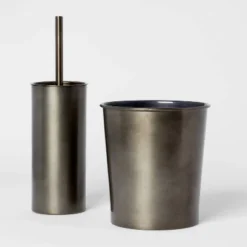 Aluminum Toilet Brush And Holder Set With Aged Metal Finish Gray - Threshold™ 5 Aluminum Toilet Brush And Holder Set With Aged Metal Finish Gray - Threshold™ -Threshold GUEST 8ef08b23 f6d2 4c7b 8990 b0c2c3aed888