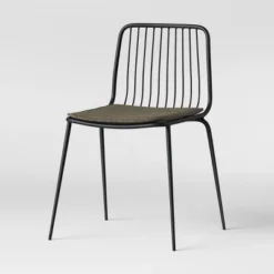 Set Of 2 Sodra Rounded Seat Wire Dining Chair Black - Threshold™ -Threshold GUEST 8effce97 e2dc 4fb7 9099 59ec57f76588