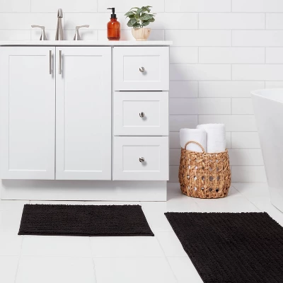 2pk Quick Dry Bath Rug Set - Threshold™ 1 2pk Quick Dry Bath Rug Set - Threshold™