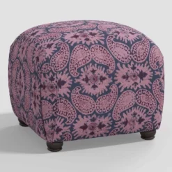 Poppy Ottoman In Damask - Skyline Furniture -Threshold GUEST 93ba61ba 574c 45ca 9c71 297a8f25aa5d