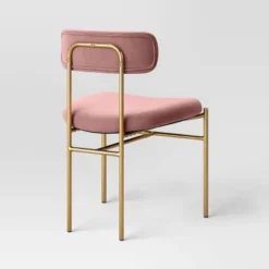 Orion Luxe Dining Chair With Brass Legs Blush Velvet - Threshold™ 6 Orion Luxe Dining Chair With Brass Legs Blush Velvet - Threshold™ -Threshold GUEST 95e896b0 31de 452f 9f0c 7e8bf7ba7238