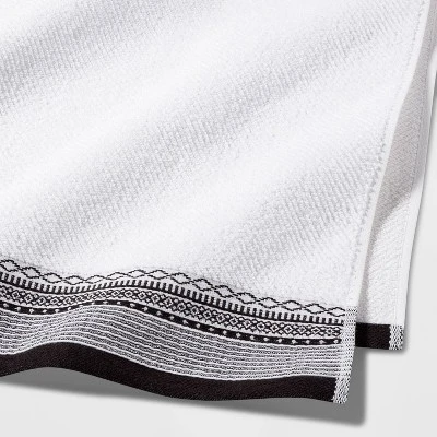 Diamond Border Terry Bath Towel - Threshold™ 1 Diamond Border Terry Bath Towel - Threshold™