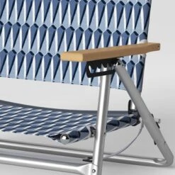 5 Position Beach Chair With Aluminum Frame & Wood Arms - Threshold™ 13 5 Position Beach Chair With Aluminum Frame & Wood Arms - Threshold™ -Threshold GUEST 97ae4a09 d58f 41af b73d 625d9a0d66e8