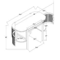 Portola Hills Caned Desk - Threshold™ Designed With Studio McGee -Threshold GUEST 98280517 31f6 46d2 851d ecf017e234ef