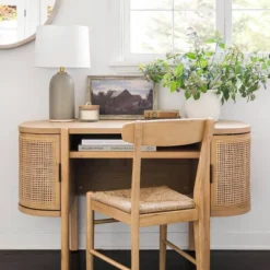 Logan Wood Dining Chair With Woven Seat - Threshold™ Designed With Studio McGee -Threshold GUEST 9976a675 ca2f 41a0 a6ef 4a5d3b594485