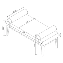 Randolph Bench With Bolster Pillows Linen - Threshold™ Designed With Studio McGee -Threshold GUEST 9983e70b 7f9e 4bcf a332 1d6fe6933ce7