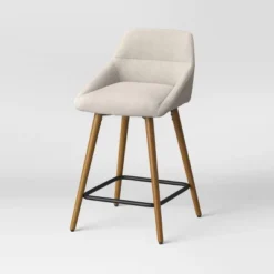 Timo Swivel Counter Height Barstool With Wood - Threshold™ -Threshold GUEST 9a294288 ddc4 4c42 aa67 01c7a0124789