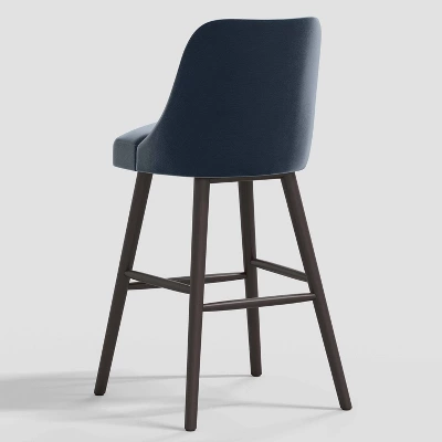 Geller Modern Counter Height Barstool In Shiny Velvet - Threshold™ 3 Geller Modern Counter Height Barstool In Shiny Velvet - Threshold™ - Image 3