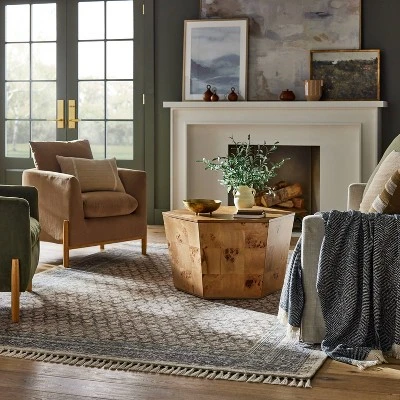 Persian Printed Paisley Style Rug Navy - Threshold™ Designed With Studio McGee™ 1 Persian Printed Paisley Style Rug Navy - Threshold™ Designed With Studio McGee™