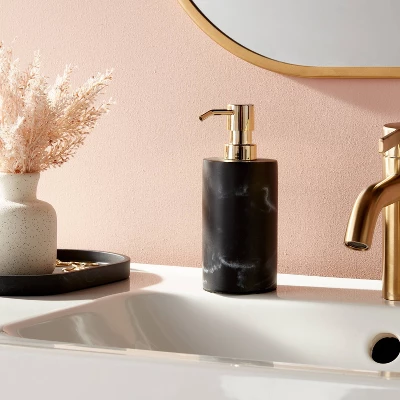 Marble Soap Pump Black - Threshold™ 1 Marble Soap Pump Black - Threshold™