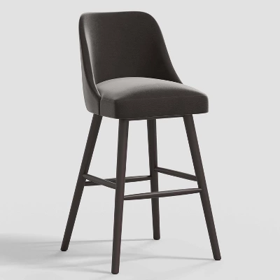 Geller Modern Counter Height Barstool In Shiny Velvet - Threshold™ 7 Geller Modern Counter Height Barstool In Shiny Velvet - Threshold™ - Image 7