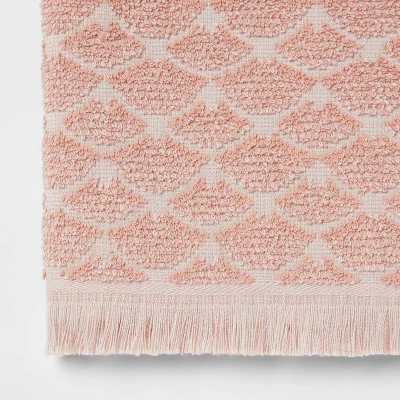 Scallop Towel Clay Pink - Threshold™ 2 Scallop Towel Clay Pink - Threshold™ - Image 2