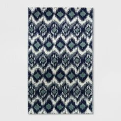 Ikat Outdoor Rug Blue - Threshold -Threshold GUEST 9ecd828c 2244 4852 be47 16bc03531bcf