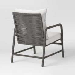 2pc Granby Padded Wicker Outdoor Patio Chairs, Club Chairs Gray - Threshold™ -Threshold GUEST 9fe2e90e 2a7e 43ed 8d60 548fcadc7ff9