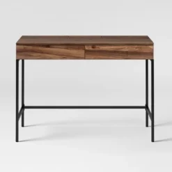 Loring Wood Writing Desk With Drawers And Charging Station - Threshold™ -Threshold GUEST a180d95f 494d 40fe 99aa 477952f0ae1b