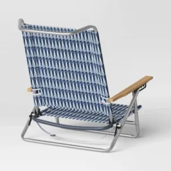 5 Position Beach Chair With Aluminum Frame & Wood Arms - Threshold™ 11 5 Position Beach Chair With Aluminum Frame & Wood Arms - Threshold™ -Threshold GUEST a2ecffc2 8298 48e2 9451 f769ebfbd8ba
