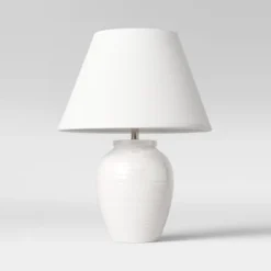 Turned Ceramic Table Lamp White - Threshold™ 8 Turned Ceramic Table Lamp White - Threshold™ -Threshold GUEST a3c43bdb 74c2 4bbe a3c8 10bb261e03b9