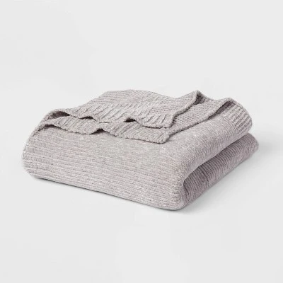 60"x80" Velvet Chenille Bed Throw - Threshold™ 6 60"x80" Velvet Chenille Bed Throw - Threshold™ - Image 6