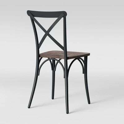 Set Of 2 Malden French Bistro Dining Chair Matte Black - Threshold™ 4 Set Of 2 Malden French Bistro Dining Chair Matte Black - Threshold™ - Image 4