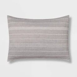 12pc Chambray Matelasse Stripe Comforter & Sheet Bedding Set Gray - Threshold™ 16 12pc Chambray Matelasse Stripe Comforter & Sheet Bedding Set Gray - Threshold™ -Threshold GUEST a6544a0f 31de 47cd 9f24 ae05ba242231