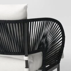 Mackworth Rope Patio Loveseat - Black - Threshold™ -Threshold GUEST a7de083f d665 45f7 aed3 b0b74334c8d3