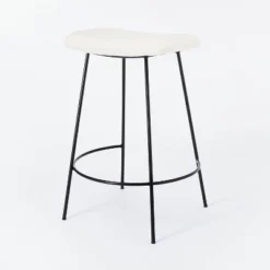 Clarkston Metal Counter Height Barstool With Upholstered Seat - Threshold™ Designed With Studio McGee -Threshold GUEST a86feba4 4168 43e4 b718 43ae445afc85