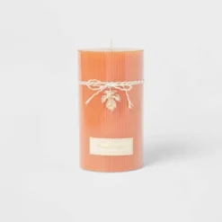 Ribbed Pillar Pumpkin Spice Candle - Threshold™ -Threshold GUEST a8a389a8 2349 43df a3c7 57f94581f426
