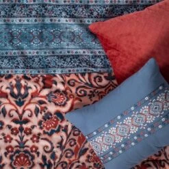 8pc Printed Paisley With Border Comforter Bedding Set Rose/Blue - Threshold™ -Threshold GUEST a8c8cf28 3278 4770 b8d9 00bb97115491