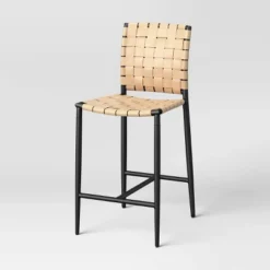 Wellfleet Woven Faux Leather Metal Base Counter Height Barstool - Threshold™ 17 Wellfleet Woven Faux Leather Metal Base Counter Height Barstool - Threshold™ -Threshold GUEST a93c73eb d6f8 49f9 8e4b 6589cc6f1395