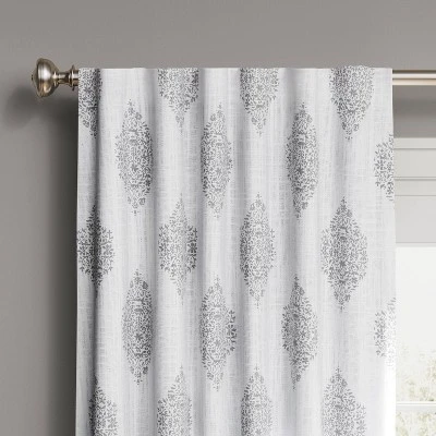 1pc Blackout Medallion Window Curtain Panel - Threshold™ 1 1pc Blackout Medallion Window Curtain Panel - Threshold™