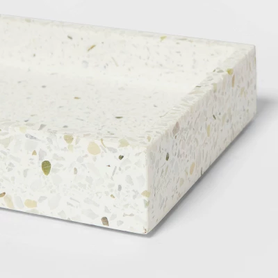 Terrazzo Bath Tray White - Threshold™ 3 Terrazzo Bath Tray White - Threshold™ - Image 3