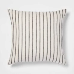 Oversized Cotton Striped Square Throw Pillow - Threshold™ -Threshold GUEST ab5e725c aa17 43dd 9fa3 af75f3484fd1
