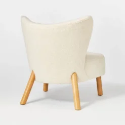 Sculpted Faux Shearling Accent Chair Cream - Threshold™ Designed With Studio McGee 8 Sculpted Faux Shearling Accent Chair Cream - Threshold™ Designed With Studio McGee -Threshold GUEST ab910c40 8928 443c b873 4204bceb8dee