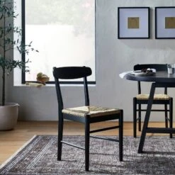 Logan Wood Dining Chair With Woven Seat - Threshold™ Designed With Studio McGee