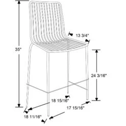 Set Of 2 Sodra Rounded Seat Wire Counter Height Barstool Black - Threshold™ -Threshold GUEST aba0b7b0 e031 40e5 a117 6b6b5d67048f