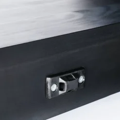 Console Table With Woven Rattan Shelf Black - Threshold™ Designed With Studio McGee -Threshold GUEST ace694e0 8779 47cd 88e0 f26dc4c34e37