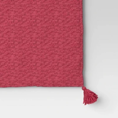 Textured Knit Throw Blanket With Tassels - Threshold™ 3 Textured Knit Throw Blanket With Tassels - Threshold™ - Image 3