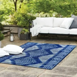 7' X 10' Outdoor Rug Indigo Dye - Threshold™ -Threshold GUEST adbd2a70 92fe 4ff7 82bd d4bbdcc29b29