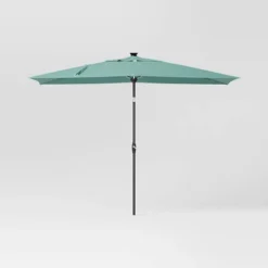 10'x6' Rectangular Solar Market Patio Umbrella - Black Pole - Threshold™ 17 10'x6' Rectangular Solar Market Patio Umbrella - Black Pole - Threshold™ -Threshold GUEST adfeb821 0b88 4e89 b0b1 ed1efe41b945