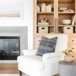 Mercer Rolled Upholstered Arm Chair With Casters Cream - Threshold™ Designed With Studio McGee 14 Mercer Rolled Upholstered Arm Chair With Casters Cream - Threshold™ Designed With Studio McGee -Threshold GUEST ae5dadb5 a93e 4e44 a1be e214b80dc4bd