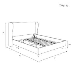 Wingback Platform Bed Velvet - Skyline Furniture -Threshold GUEST aea1005d 028d 4a74 a3ef bfd75d953a75